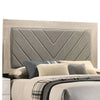 Cato California King Bed Upholstered Gray Headboard Cream By Casagear Home BM301357