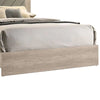 Cato California King Bed Upholstered Gray Headboard Cream By Casagear Home BM301357