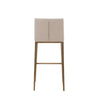 Cid Kenn 31 Bar Stool Set of 2 Beige Fabric Brass By Casagear Home BM301861