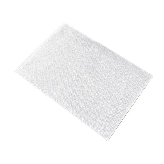 28 Inch Modern Reversible Bath Rug, Turkish Cotton, White By Casagear Home