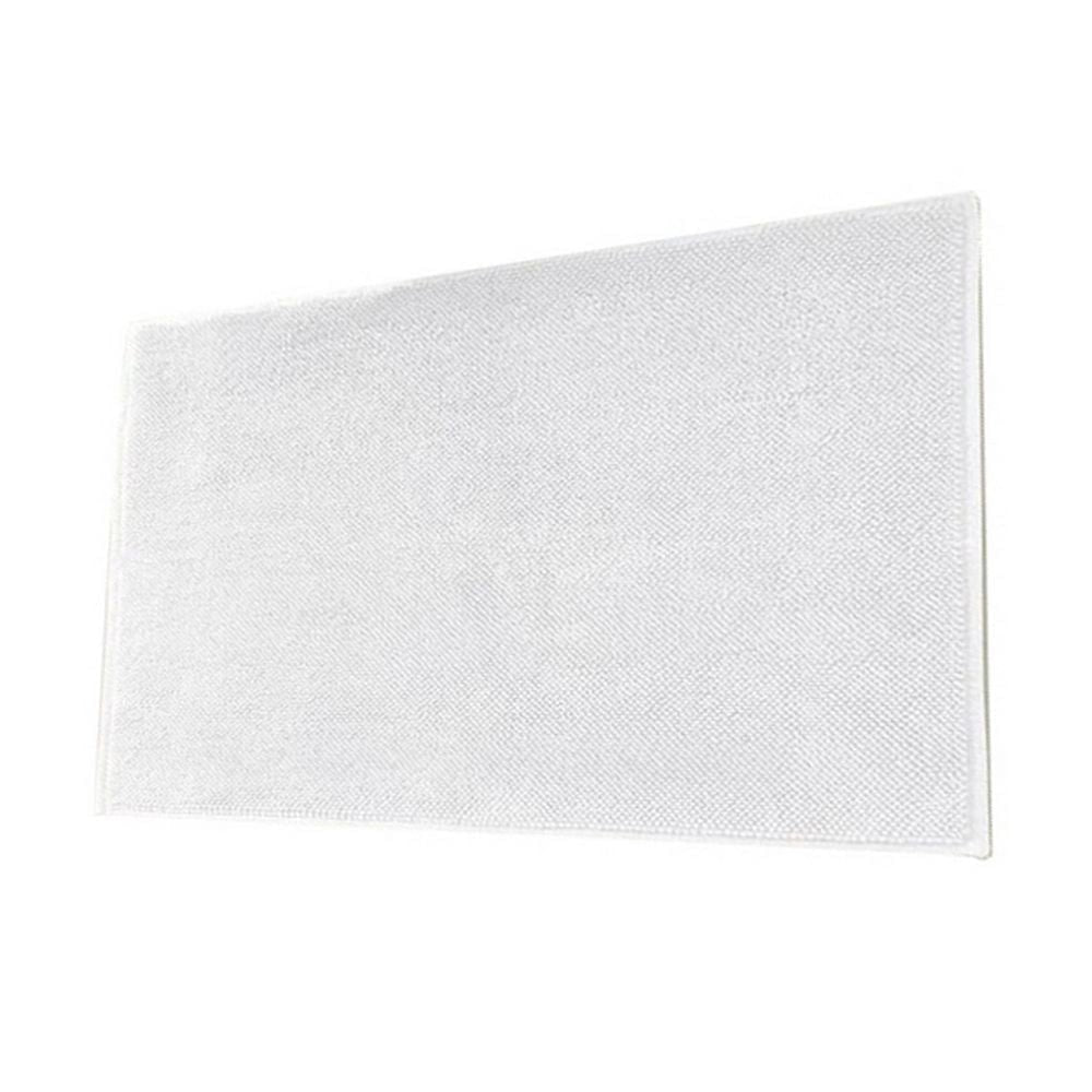 28 Inch Modern Reversible Bath Rug Turkish Cotton White By Casagear Home BM301920