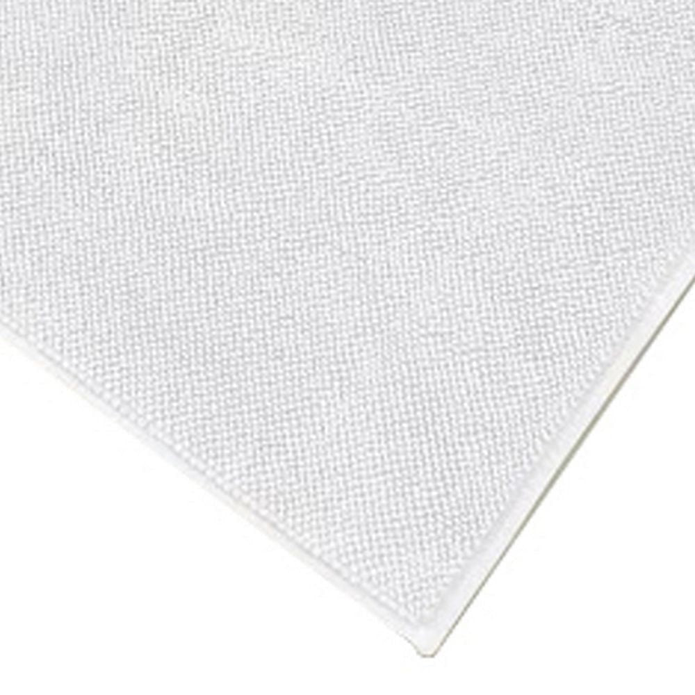 28 Inch Modern Reversible Bath Rug Turkish Cotton White By Casagear Home BM301920