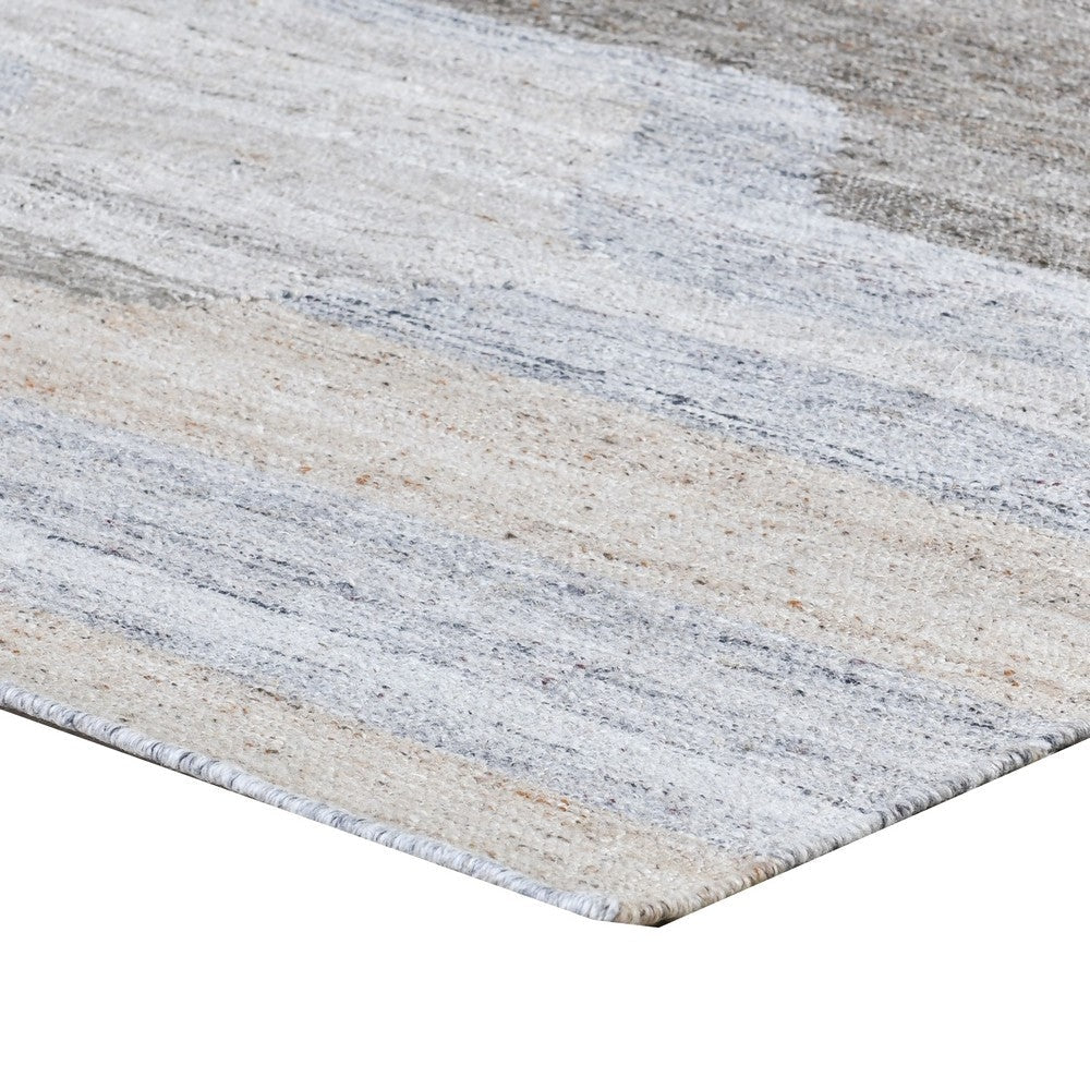 Yuz 2 x 3 Indoor Outdoor Small Area Rug with Beige Gray Abstract Tones By Casagear Home BM302336