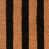 Oy 24 x 57 Coir Doormat with Brown and Black Striped Pattern PVC Backing By Casagear Home BM302355