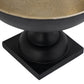 10 Inch Vintage Style Accent Bowl Gold Antique Black Pedestal Stand By Casagear Home BM302693