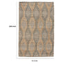 Mako 6 x 9 Medium Large Area Rug Handwoven Jute Geometric Brown Slate By Casagear Home BM303024