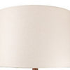 Alin 29 Inch Hydrocal Table Lamp Drum Shade Urn Shaped Base Pink Brown By Casagear Home BM305604