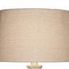 Kiza 28 Inch Table Lamp Elongated Curved Urn Cream Beige Stone Design By Casagear Home BM306559