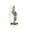 Melly 19 Inch Table Lamp LED Swirl Ribbon Design Acrylic Antique Brass By Casagear Home BM308911