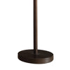 60 Inch Floor Lamp with Crystal Drum Shade Metal Base Antique Bronze By Casagear Home BM308918