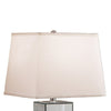 26 Inch Table Lamp Empire Shade Crystal Glass Stand Clear Finish By Casagear Home BM308927