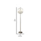 Shine 61 Inch Floor Lamp Chandelier Style Crystal and Metal Chrome By Casagear Home BM308929