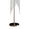 Mindy 62 Inch Floor Lamp Crystal Raindrops Design Metal Clear Finish By Casagear Home BM308930