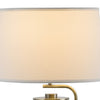 29 Inch Table Lamp with LED Night Light Stand Glass Antique Brass By Casagear Home BM308959