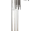 61 Inch Floor Lamp 3 Crystal Cascade Style Shade Chrome Finished Metal By Casagear Home BM308968