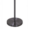 Febe 65 Inch Floor Lamp Large Bulb Shade Glass Metal Black Nickel By Casagear Home BM308972