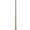 62 Inch Floor Lamp Classic Style Dome Glass Shade Silver Metal Base By Casagear Home BM308988