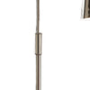 63 Inch Floor Lamp Cone Metal Shade Round Base Silver Finish By Casagear Home BM308990