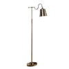 63 Inch Floor Lamp, Cone Metal Shade, Round Base, Silver Finish By Casagear Home