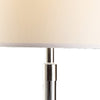 28 Inch Table Lamp Set of 2 Empire Fabric Shade Modern Nickel Base By Casagear Home BM308993