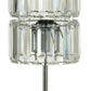 13 Inch Table Lamp Set of 2 Drum Acrylic Shade Modern Chrome Base By Casagear Home BM308996