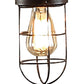 29 Inch Table Lamp Dome Shade Industrial Pipe Design Rustic Bronze By Casagear Home BM308998