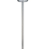 Zoom 66 Inch Floor Lamp Globe Glass Shade in a Bulb Design Silver By Casagear Home BM309003