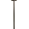 Zoom 66 Inch Floor Lamp Globe Glass Shade in a Bulb Design Dark Gray By Casagear Home BM309004