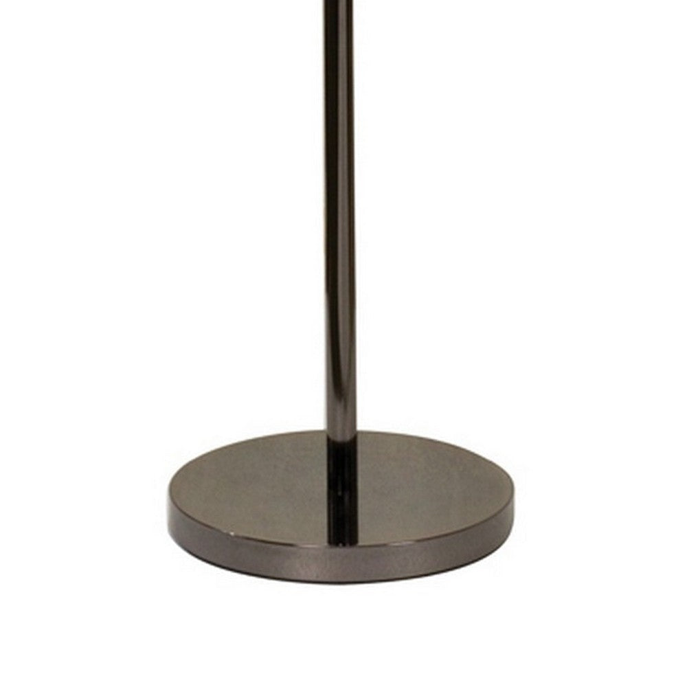 Zoom 66 Inch Floor Lamp Globe Glass Shade in a Bulb Design Dark Gray By Casagear Home BM309004