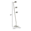 60 Inch Floor Lamp 3 Drum Metal Shades Modern Style Silver Frame By Casagear Home BM309008