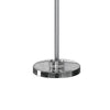 Cue 72 Inch Floor Lamp Globe Shade Nickel Metal Frame Round Base By Casagear Home BM309009