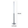 62 Inch Floor Lamp Modern Cylindrical Design Tall Round Chrome Base By Casagear Home BM309023