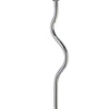 Salt 33 Inch Table Lamp Accent Twisted Design LED Light Chrome Metal By Casagear Home BM309027