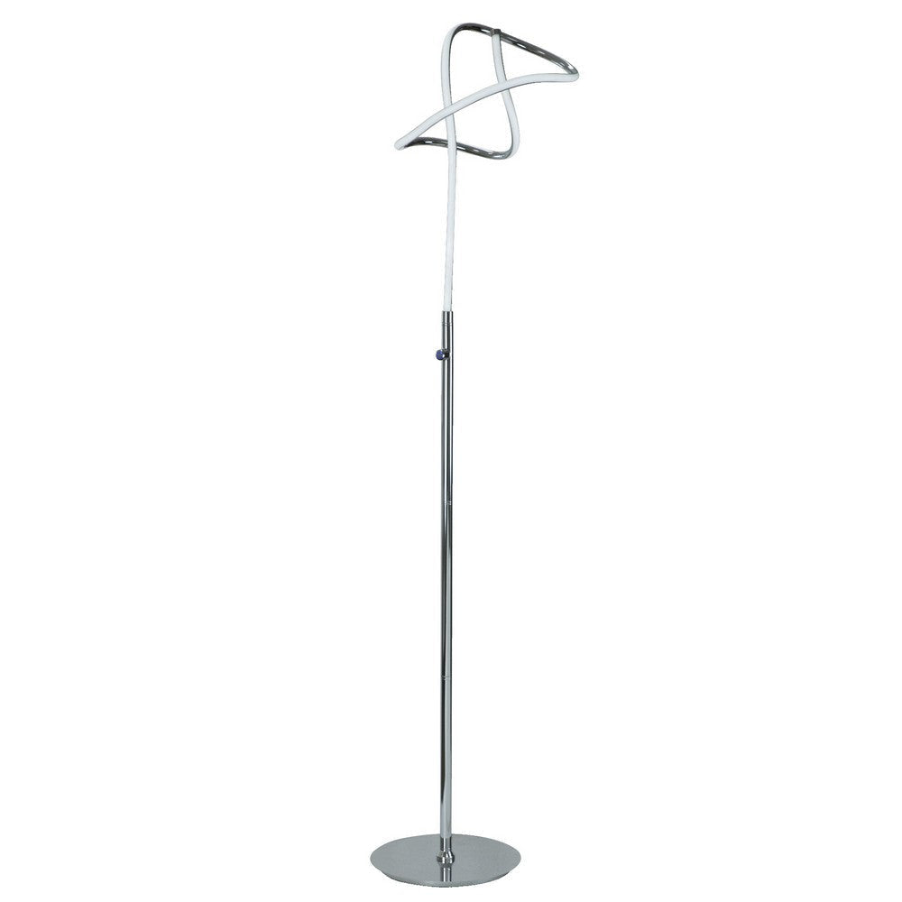 Sea 61 Inch Floor Lamp, Accent Twisted LED, Modern Style, Chrome Base By Casagear Home