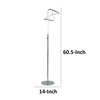 Sea 61 Inch Floor Lamp Accent Twisted LED Modern Style Chrome Base By Casagear Home BM309030