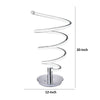 Sun 20 Inch Table Lamp Accent Twisted Modern Design LED Light Chrome Base By Casagear Home BM309031