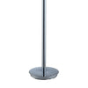 Sun 58 Inch Floor Lamp Accent Twisted Modern Design LED Chrome Base By Casagear Home BM309032