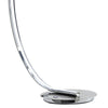 34 Inch Table Lamp Modern Accent Swing Arm LED Light Round Chrome Base By Casagear Home BM309033