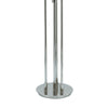 59 Inch Floor Lamp Modern Accent Globe Glass Shade Round Base Nickel By Casagear Home BM309040