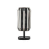 Pin 14 Inch Table Lamp, Accent Cylinder Metal Shade, Round Base, Black By Casagear Home