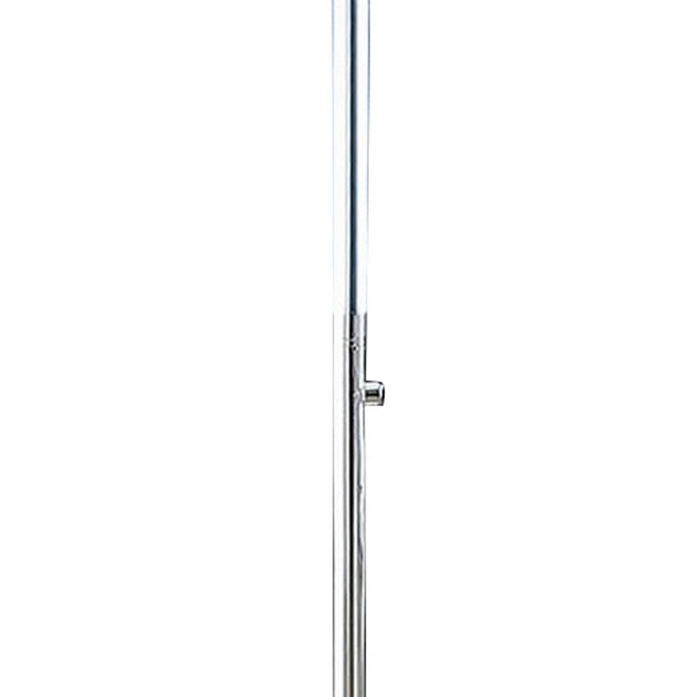 Fizo 60 Inch Floor Lamp LED Light Metal Base with Touch Switch Chrome By Casagear Home BM309055