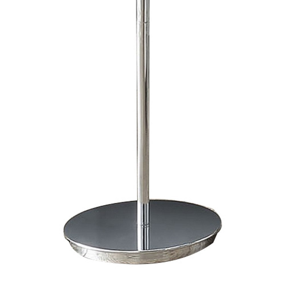 Fizo 60 Inch Floor Lamp LED Light Metal Base with Touch Switch Chrome By Casagear Home BM309055