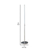 Fizo 60 Inch Floor Lamp LED Light Metal Base with Touch Switch Chrome By Casagear Home BM309055