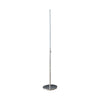 Fizo 60 Inch Floor Lamp, LED Light, Metal Base with Touch Switch, Chrome By Casagear Home