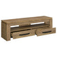 59 Inch TV Media Entertainment Console with 2 Drawers Warm Wood Brown By Casagear Home BM309190