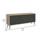 71 Inch Sideboard Console Cabinet 2 Doors 2 Shelves 3 Drawers Gray By Casagear Home BM309270