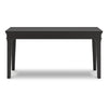 63 Inch Home Office Desk Rectangular Tabletop Vintage Black Finish By Casagear Home BM309296