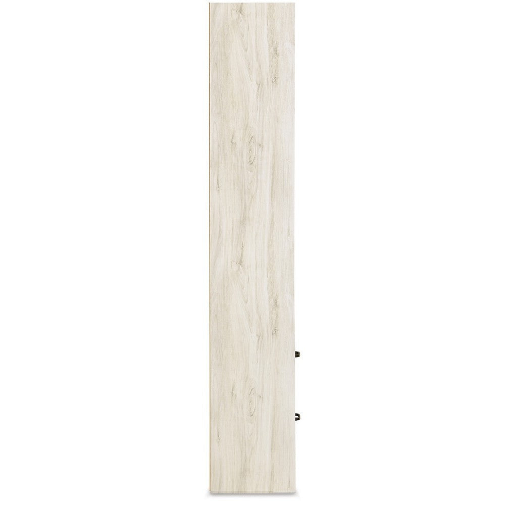 72 Inch Wood Pier 4 Adjustable Shelves Antique Style White Wood Finish By Casagear Home BM309308