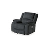 Wie 39 Inch Power Recliner Chair Rocker Slate Gray Chenille Upholstery By Casagear Home BM309334