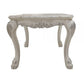 Ally 28 Inch Side End Table Aspen Wood Classic Scrollwork Polyresin By Casagear Home BM309395